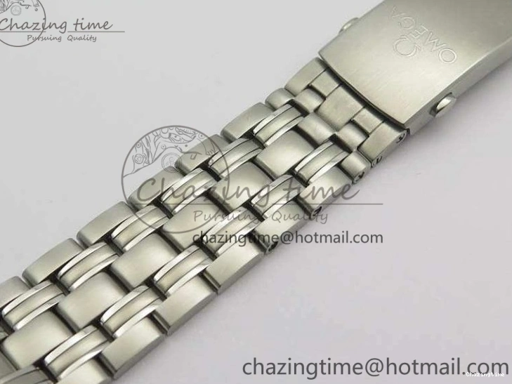 0816 Flexible Seamaster 300M SS OMF 1:1 Best Edition Black Dial Matt Black Ceramic Bezel On SS Bracelet A 8147